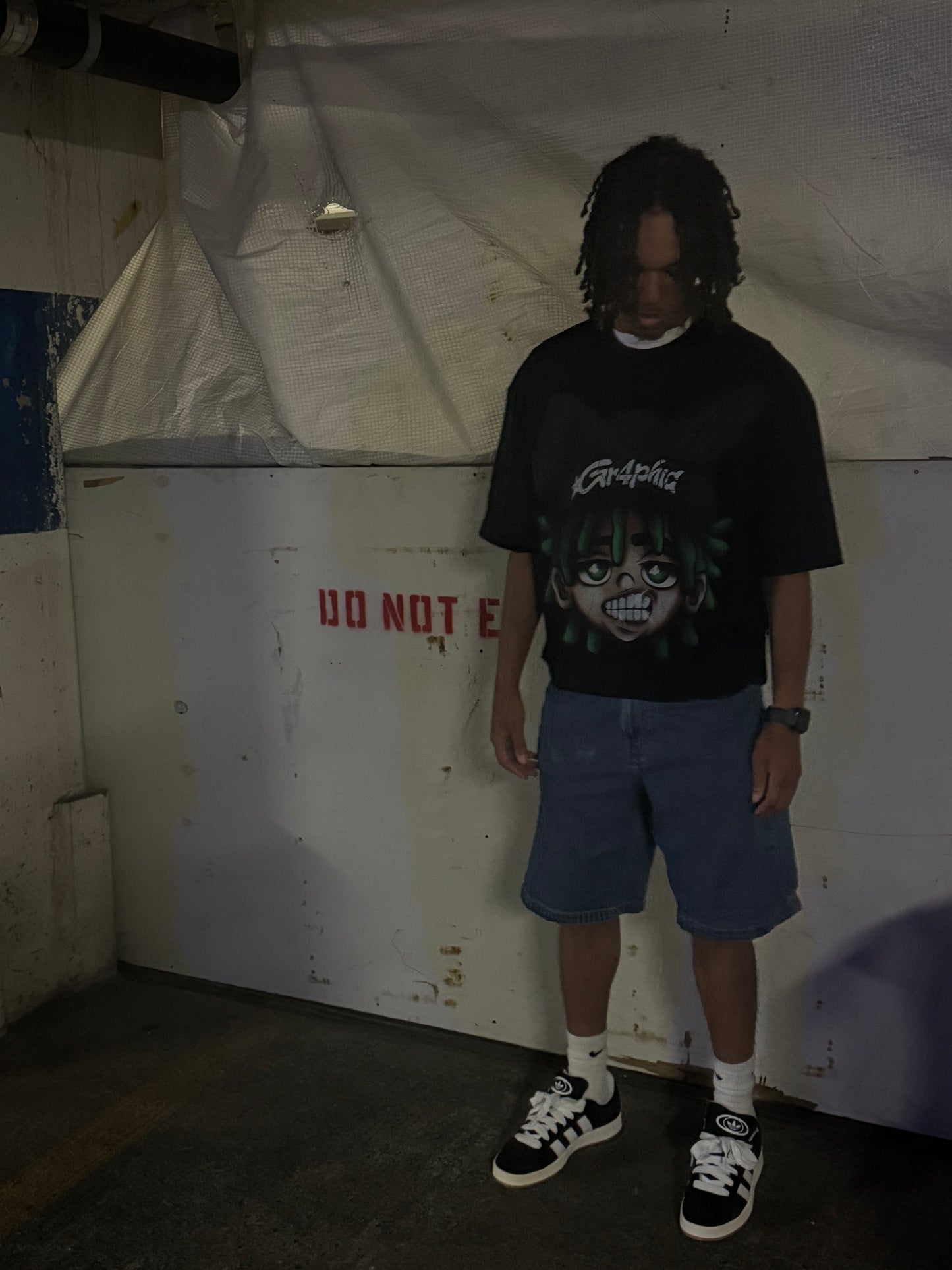 BLACK BEANIE BOY TEE V2