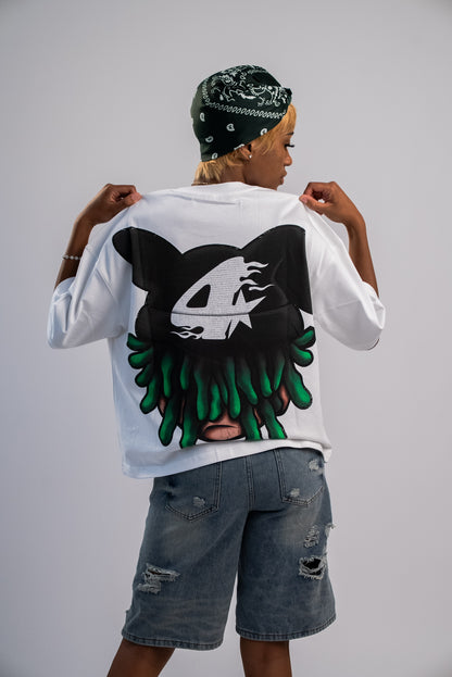 WHITE BEANIE BOY TEE V2