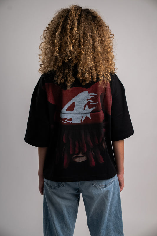 BLACK BEANIE BOY TEE V2