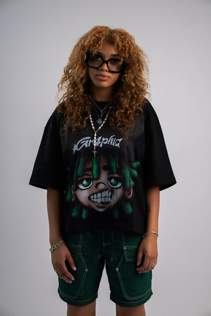 BLACK BEANIE BOY TEE V2