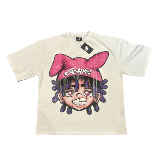 WHITE BEANIE BOY TEE