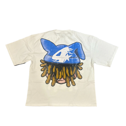 WHITE BEANIE BOY TEE